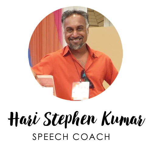 Hari Stephen Kumar, Speech Coach
