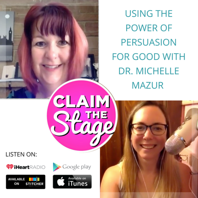 claimthestage-podcast-angela-lussier-speakersisterhood-michelle-mazur-3word-rebellion
